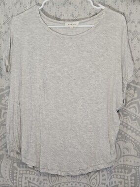 Bohme Brand Heather Light Gray Short Sleeve Crew Tee
